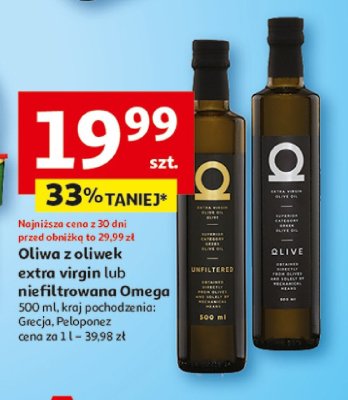Oliwa z oliwek extra virgin  promocja w Auchan
