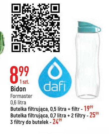 Butelka filtrująca wodę 500 ml + filtr Dafi promocja