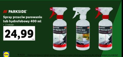Spray hydrofobowy Parkside promocja