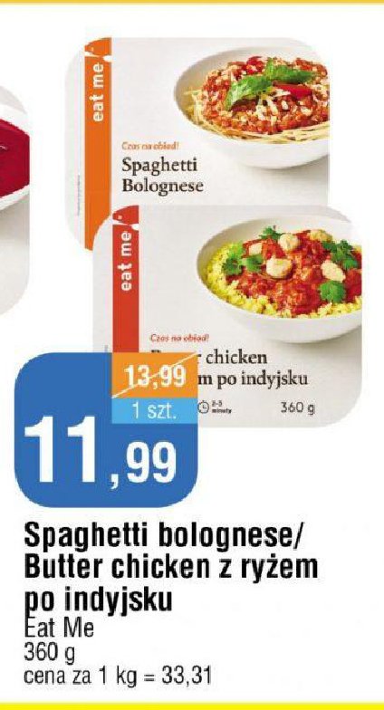 Butter chicken z ry偶em po indyjsku Eat me! promocja