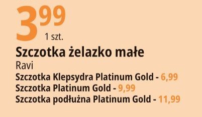 Szczotka platinum gold Ravi promocja