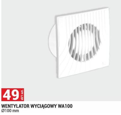 Wentylator wyciągowy WA100 Ø100 mm Awenta promocja w Merkury Market