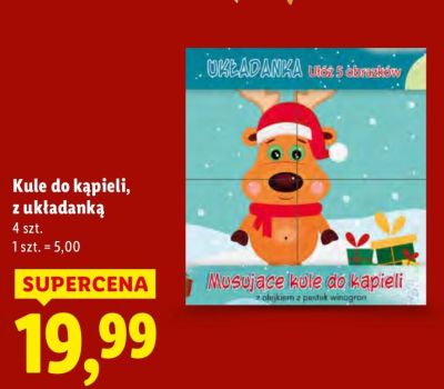 Kule do kąpieli z układanką promocja w Lidl