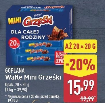 Wafelek kakaowy Grze艣ki mini promocja