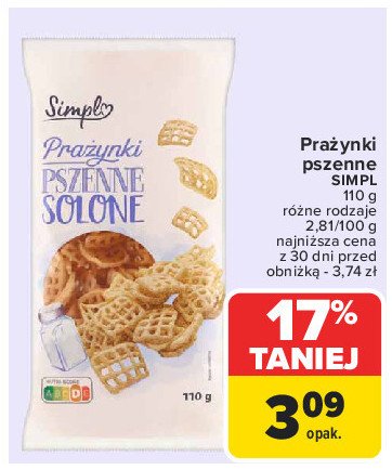 Prazynki solone Simply promocja w Carrefour Market