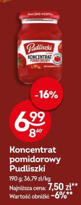 Koncentrat pomidorowy Pudliszki promocja w Żabka