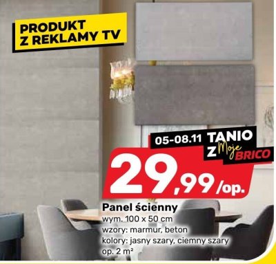 Panel ścienny promocja w Bricomarche