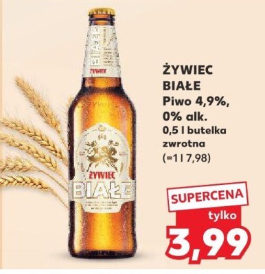 Piwo ŻYWIEC BIAŁE 0,5 l  promocja w Kaufland