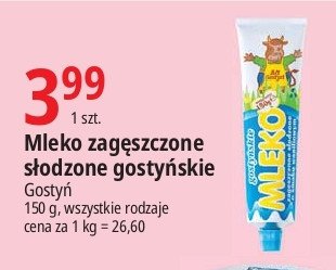 Mleko zag臋szczone s艂odzone wanilia Gosty艅 promocja