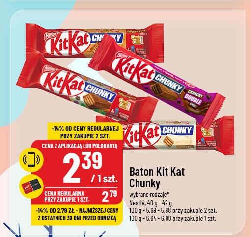 Baton Kitkat chunky cookie dough promocja