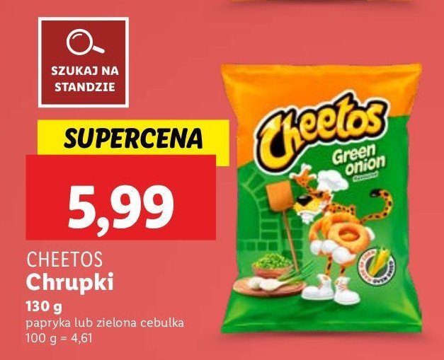 Chrupki zielona cebulka Cheetos promocja