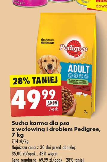 Karma dla psa z drobiem Pedigree promocja