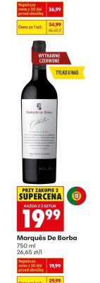Wino czerwone Marquês De Borba promocja w Biedronka