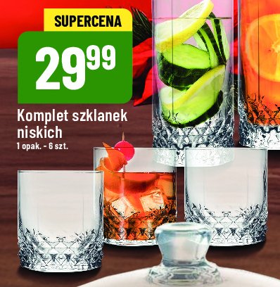 Szklanki niskie promocja w POLOmarket