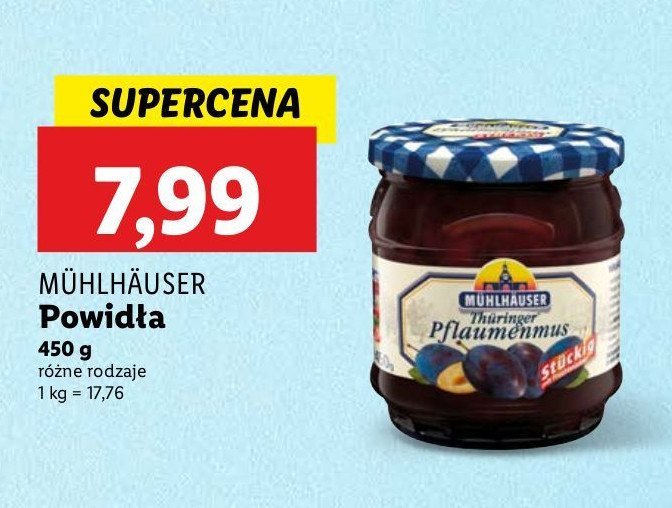 Powidła śliwkowe Muhlhauser promocja