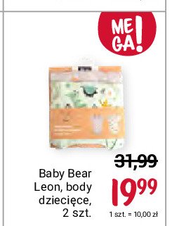 Body dziecięce leon z krótkim rękawem Baby bear leon promocja