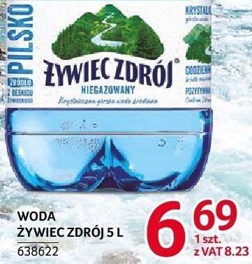 Woda 呕ywiec zdr贸j promocja w Selgros