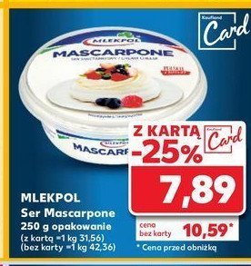 Ser mascarpone Mlekpol promocja