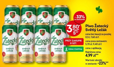 Piwo Żatecký Světlý Ležák promocja w Żabka