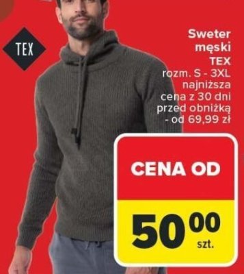 Sweter męski promocja w Carrefour