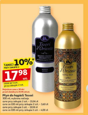 P艂yn do k膮pieli bia艂e pi偶mo Tesori d'oriente promocja