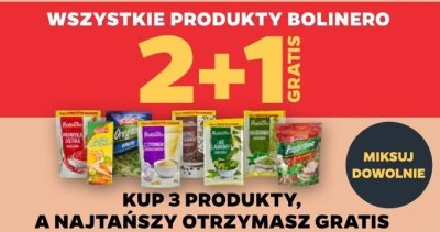 Wszystkie produkty Bolinero 2+1 GRATIS promocja w Netto