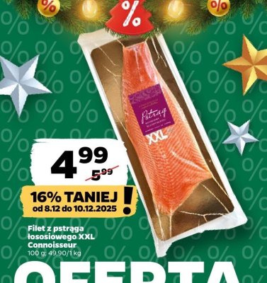 Filet z pstrąga łososiowego XXL  promocja w Netto