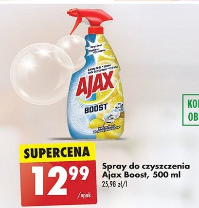 Spray soda oczyszczona & cytryna Ajax boost Ajax . promocja