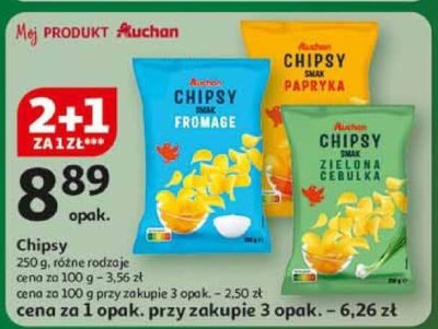 Chipsy Auchan promocja w Auchan