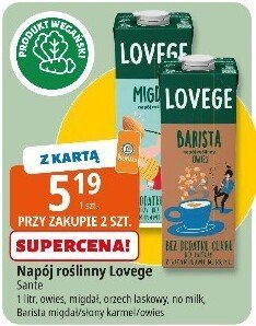Napój roślinny Lovege Barista promocja w Leclerc