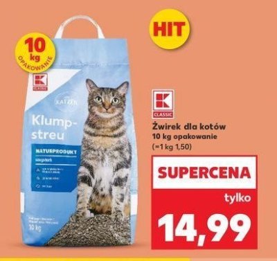 Żwirek dla kotów K-classic promocja