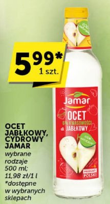 Ocet jabłkowy cydrowy Jamar promocja w Euro Sklep