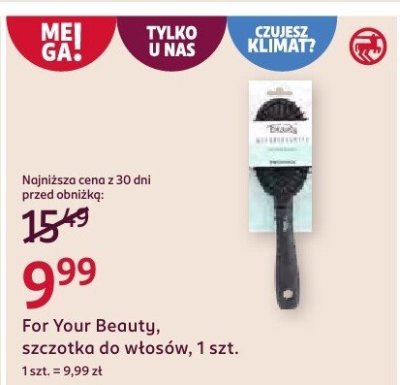 Szczotka For Your Beauty do włosów, 1 szt. promocja w Rossmann