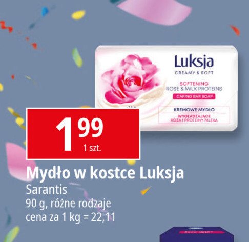 Mydło rose petal & milk proteins LUKSJA CREAMY TOUCH promocja