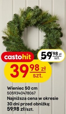 Wieniec 50 cm promocja w Castorama