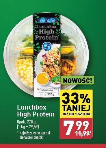 Lunchbox high protein Freshline promocja w Aldi