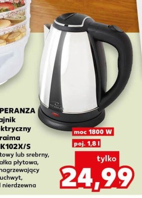 Czajnik elektryczny Roraima TKK102X/S  promocja w Kaufland