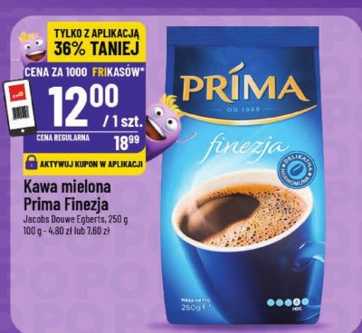 Kawa mielona Prima Finezja Jacobs Douwe Egberts promocja w POLOmarket