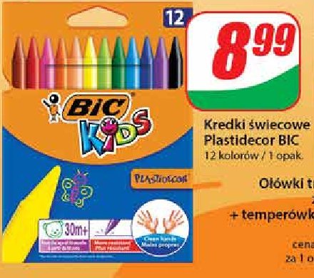 Kredki świecowe plastidecor triangle Bic kids promocja