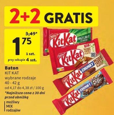 Baton KIT KAT promocja w Intermarche