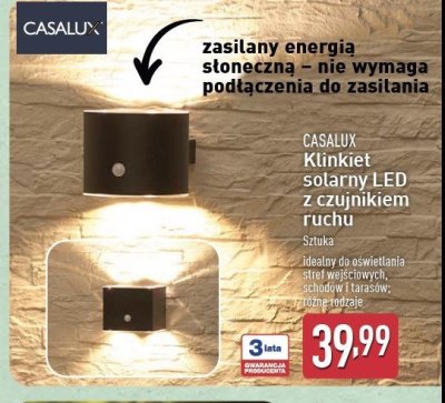 Kinkiet led z czujnikiem ruchu Casalux promocja