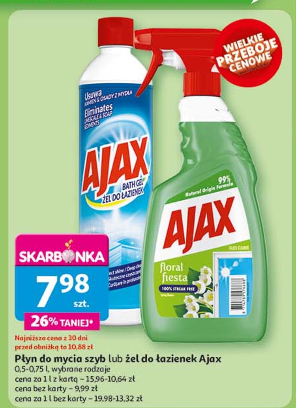 Żel do czyszczenia łazienki Ajax bathroom Ajax . promocja