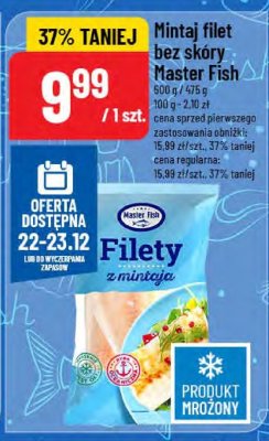 Mintai filet bez skóry Master Fish promocja w POLOmarket