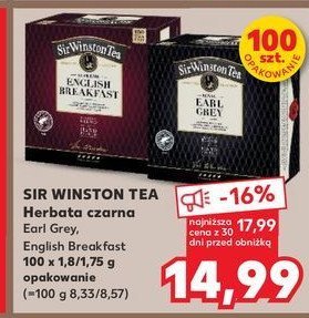 Herbata earl grey Sir winston tea promocja