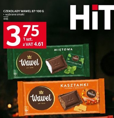Czekolada Wawel kasztanki 87-100g promocja w Selgros