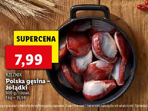 Żołądki z gęsi Rzeźnik codzienna dostawa promocja