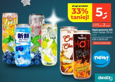 Napój gazowany ACR różne rodzaje promocja w Dealz
