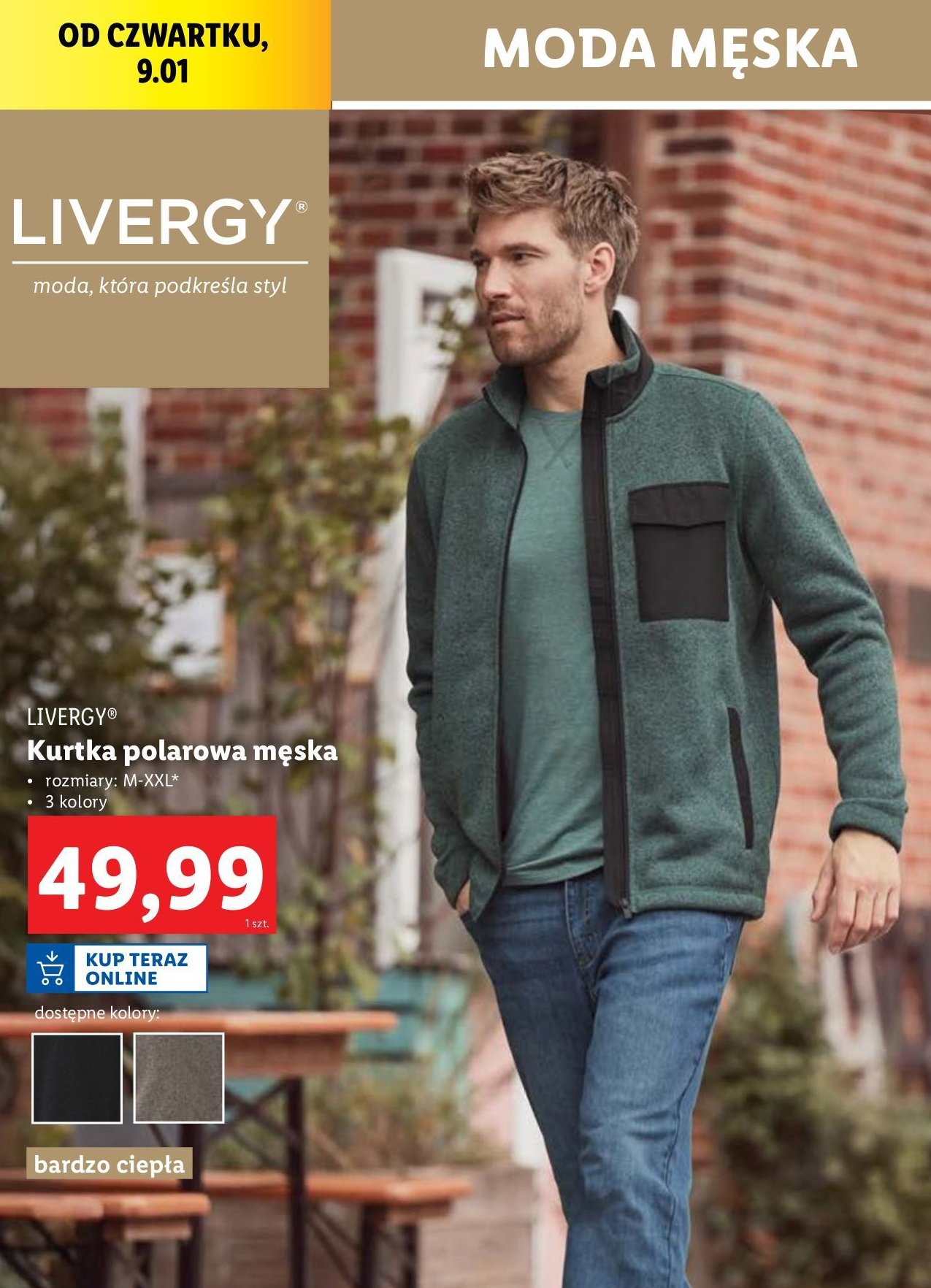 Kurtka polarowa m-xxl Livergy promocja w Lidl