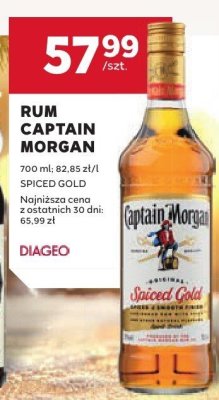 Rum CAPTAIN MORGAN SPICED GOLD promocja w Stokrotka