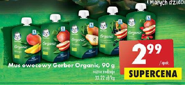 Deser mango Gerber organic promocje